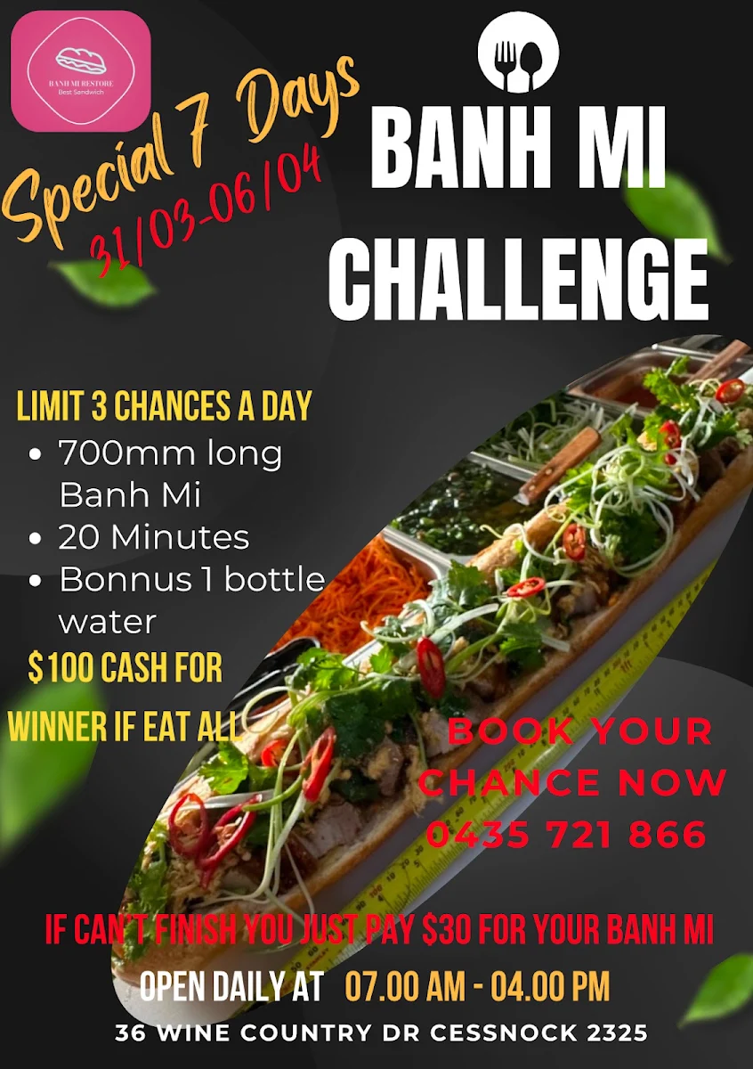 Menu, BANH MI HUNTER