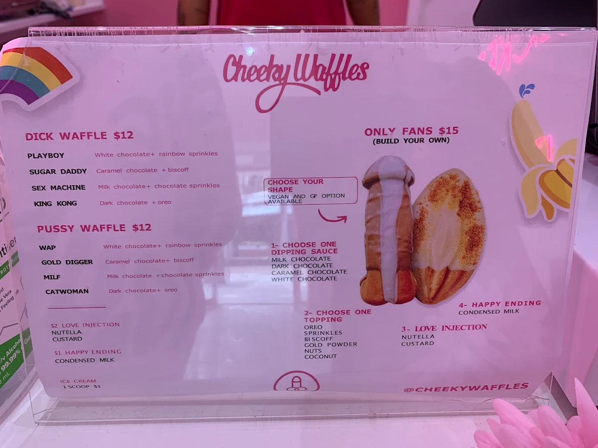 Menu, Cheeky Waffles
