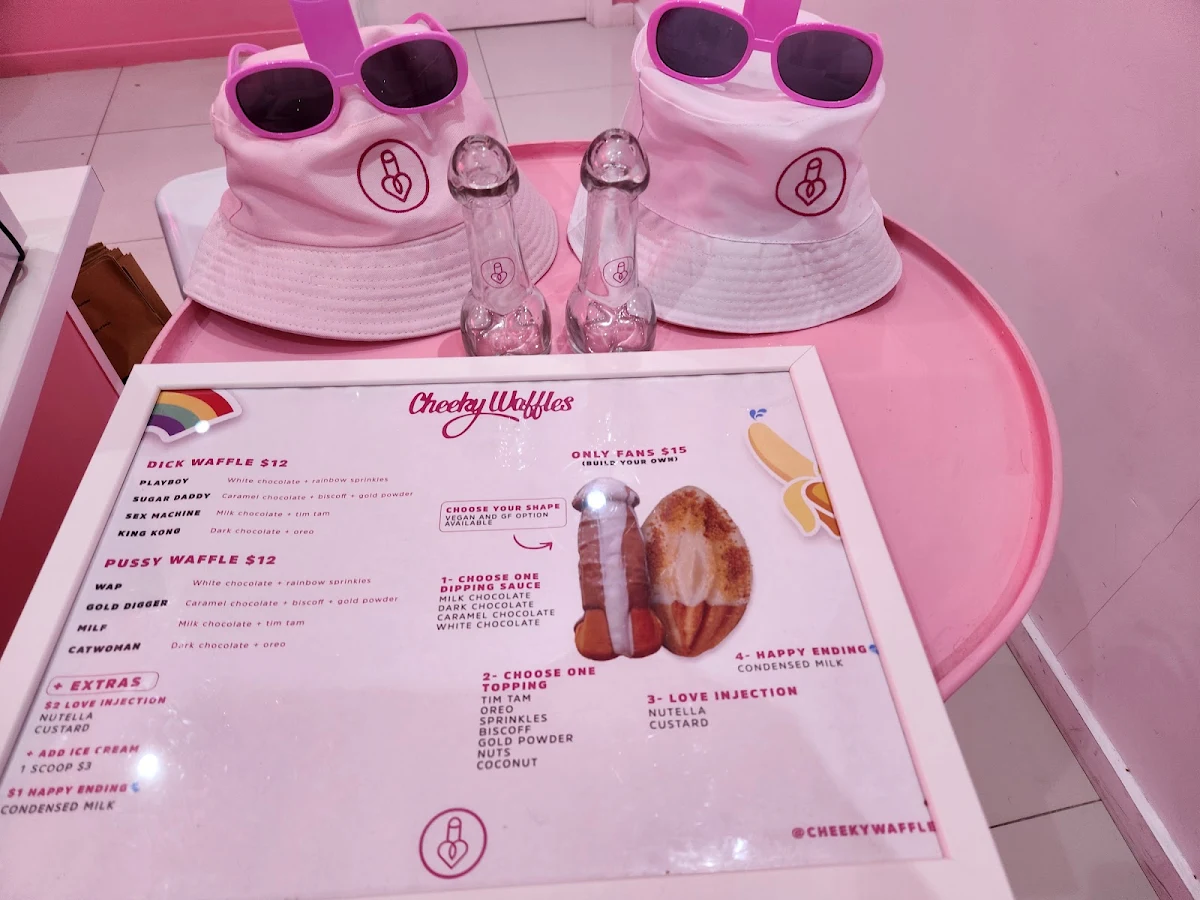 Menu, Cheeky Waffles