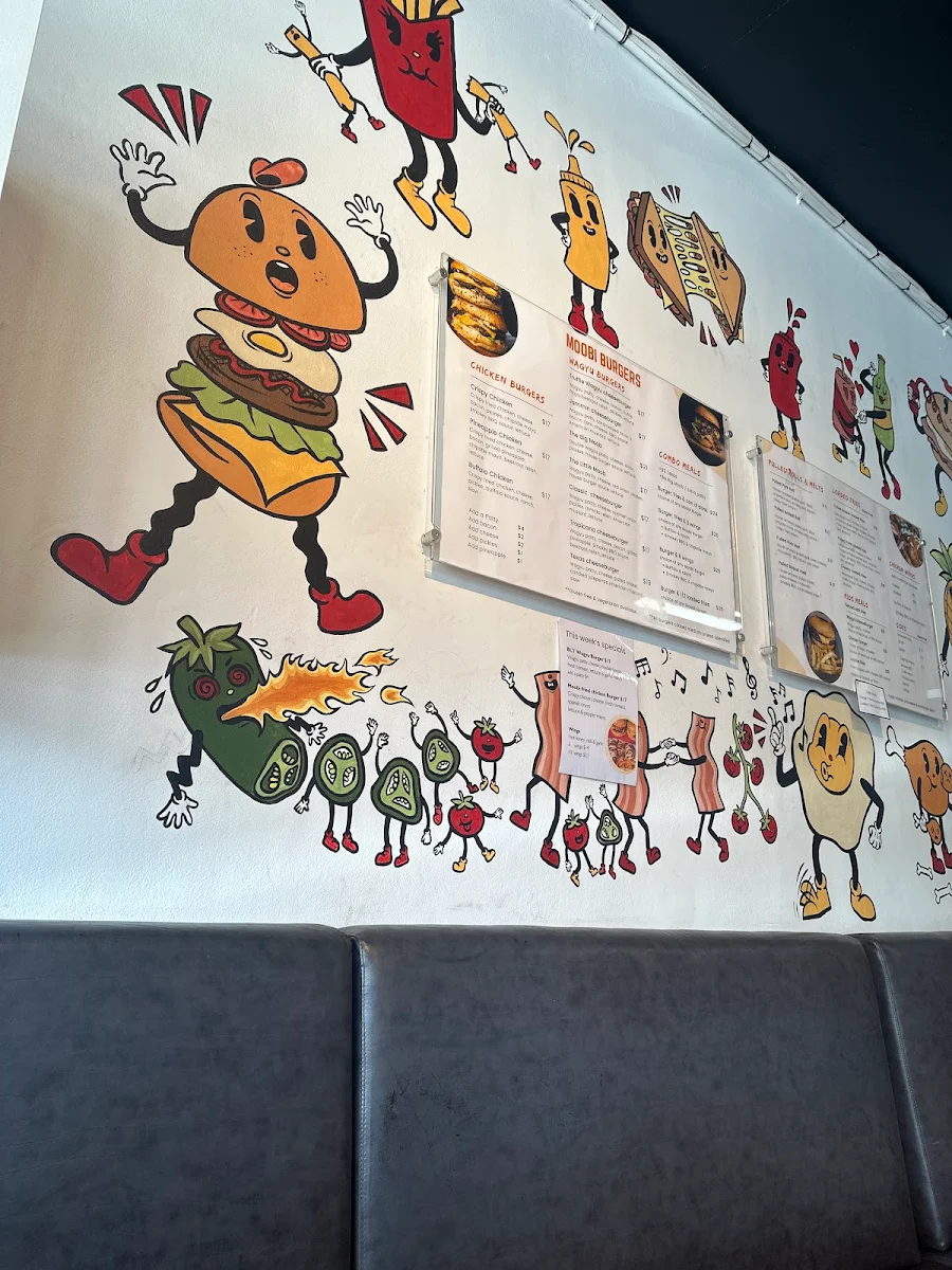 Menu, Moobi Burgers Wamberal
