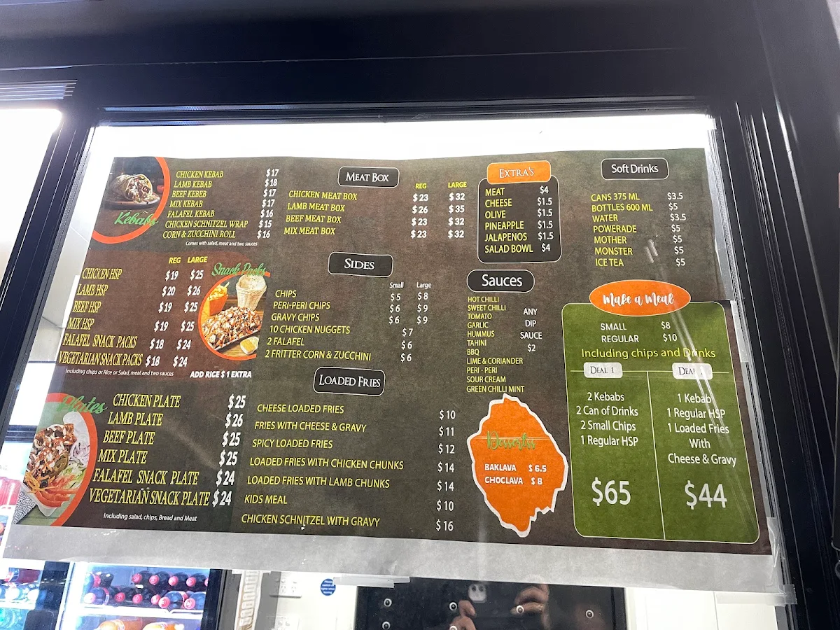 Menu, Quean Kebabs & Gyros Queanbeyan