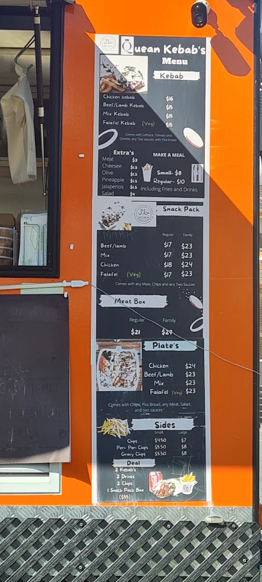 Menu, Quean Kebabs & Gyros Queanbeyan