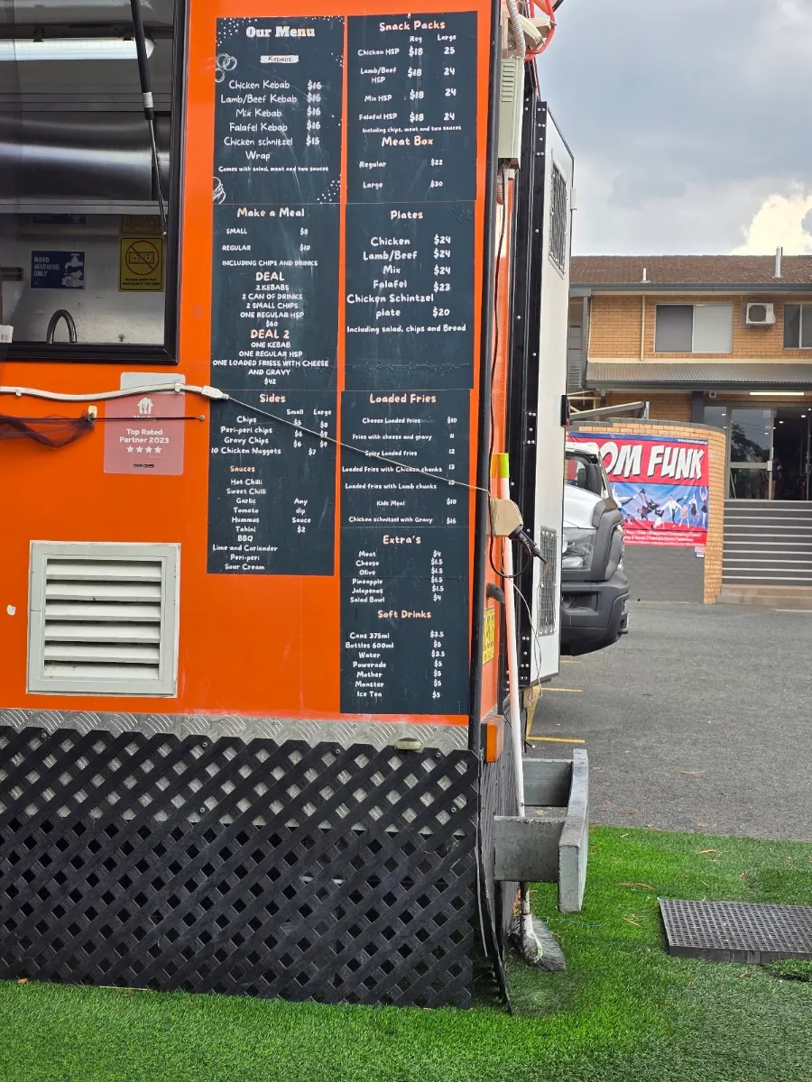 Menu, Quean Kebabs & Gyros Queanbeyan