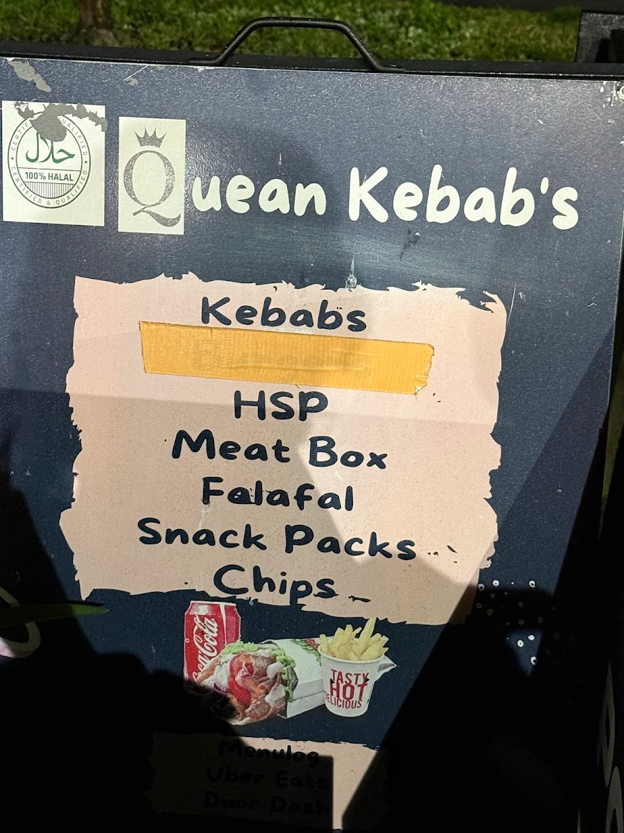 Menu, Quean Kebabs & Gyros Queanbeyan