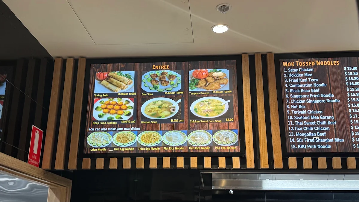 Menu, Noodle Paradise nowra