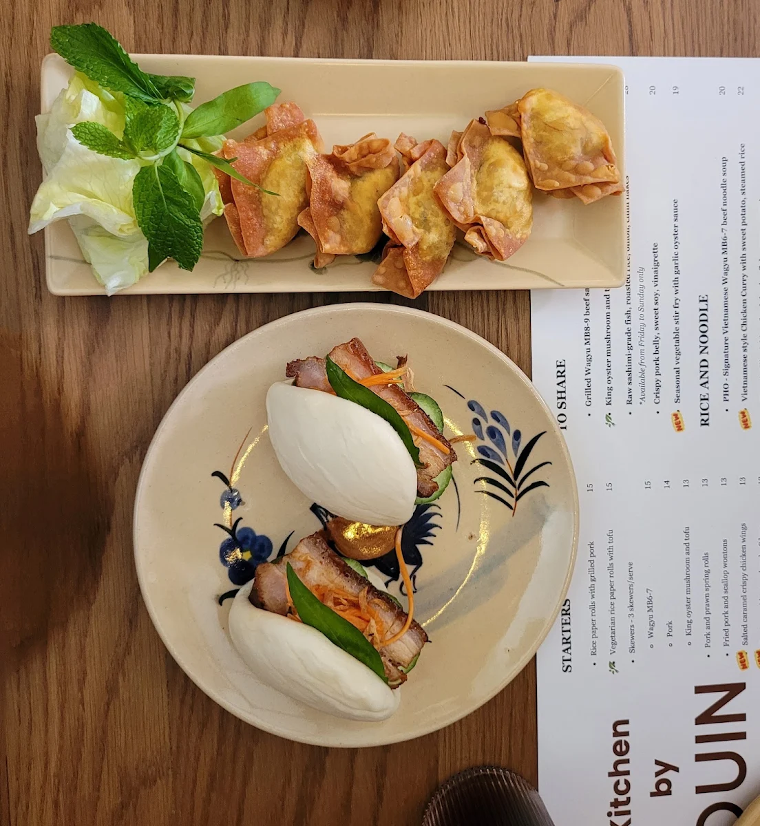 Menu, Kitchen by Quin