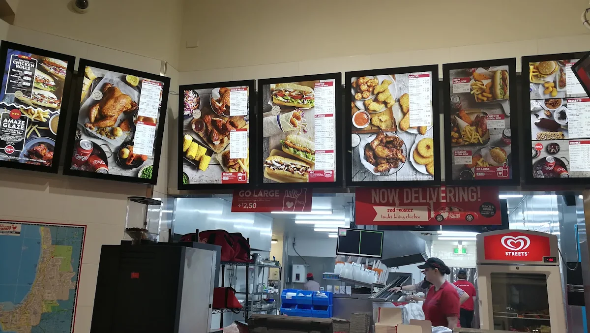 Menu, Red Rooster Geraldton