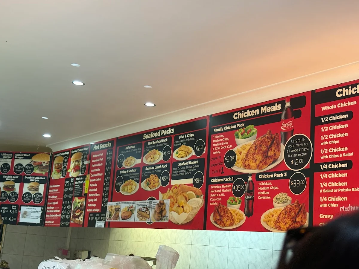 Menu, Springwood Charcoal Chicken Spot