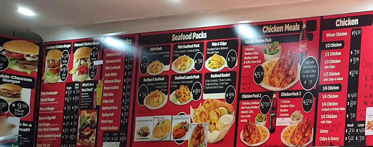 Menu, Springwood Charcoal Chicken Spot