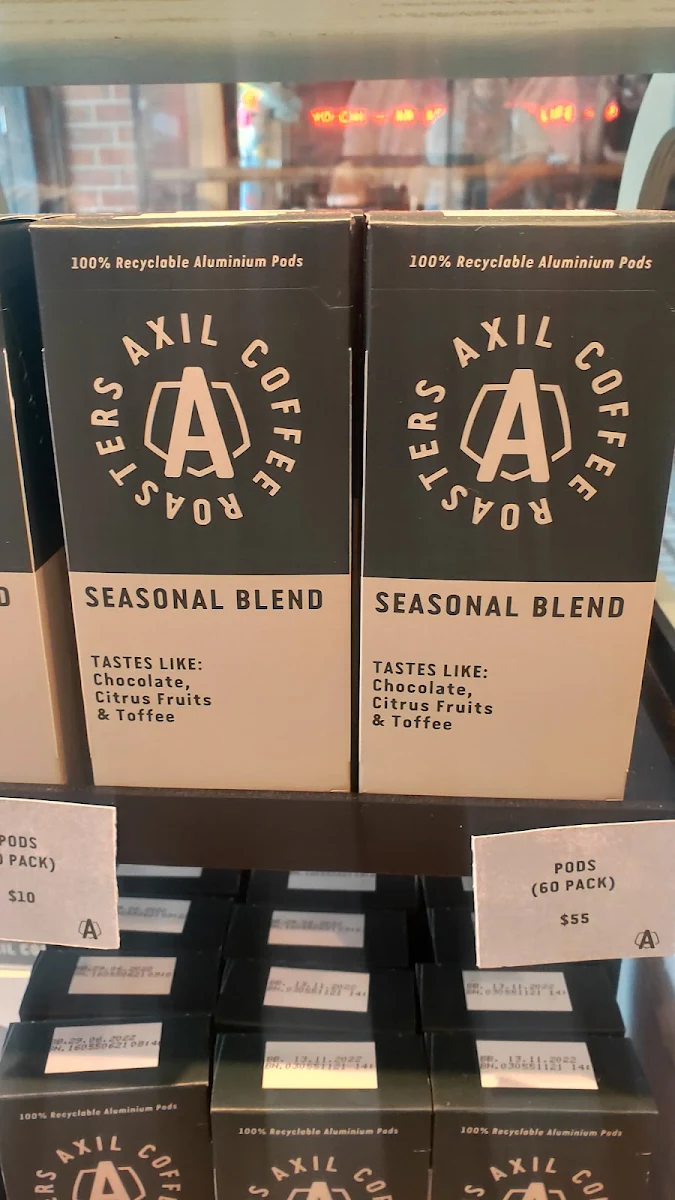 Menu, Axil Coffee Roasters Glenferrie
