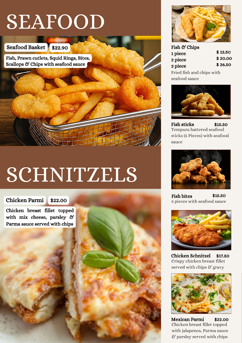 Menu, Osaucy