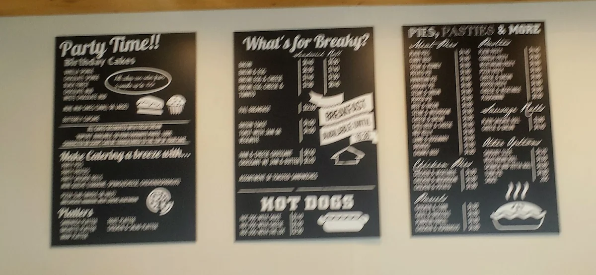 Menu, Strath Corner Bakery