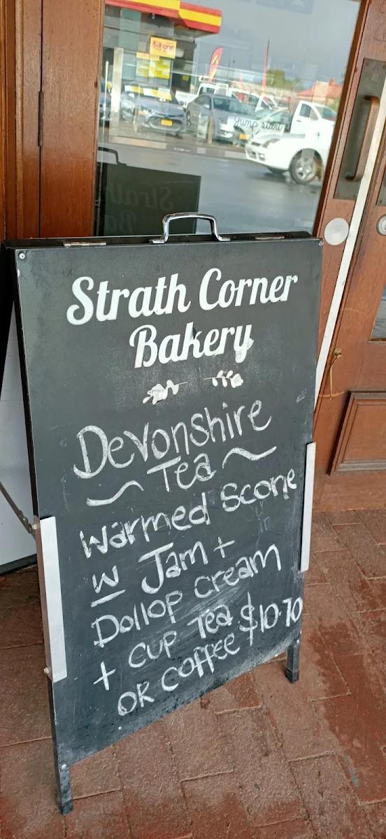 Menu, Strath Corner Bakery