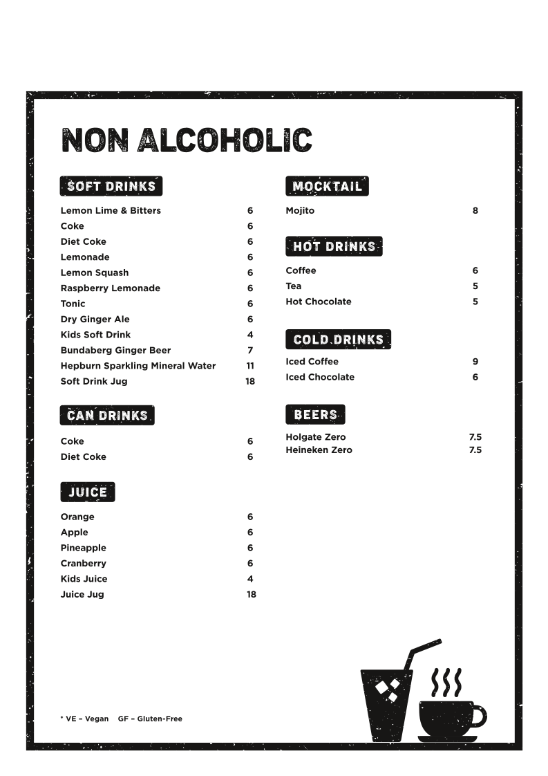 Menu, Pig and Whistle Hotel | Trentham VIC