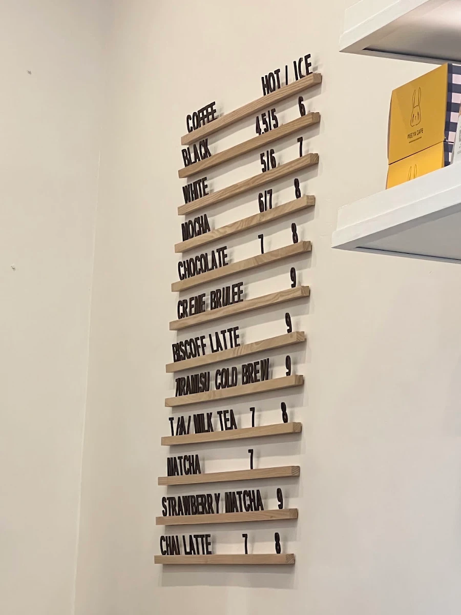 Menu, MEEYA CAFE