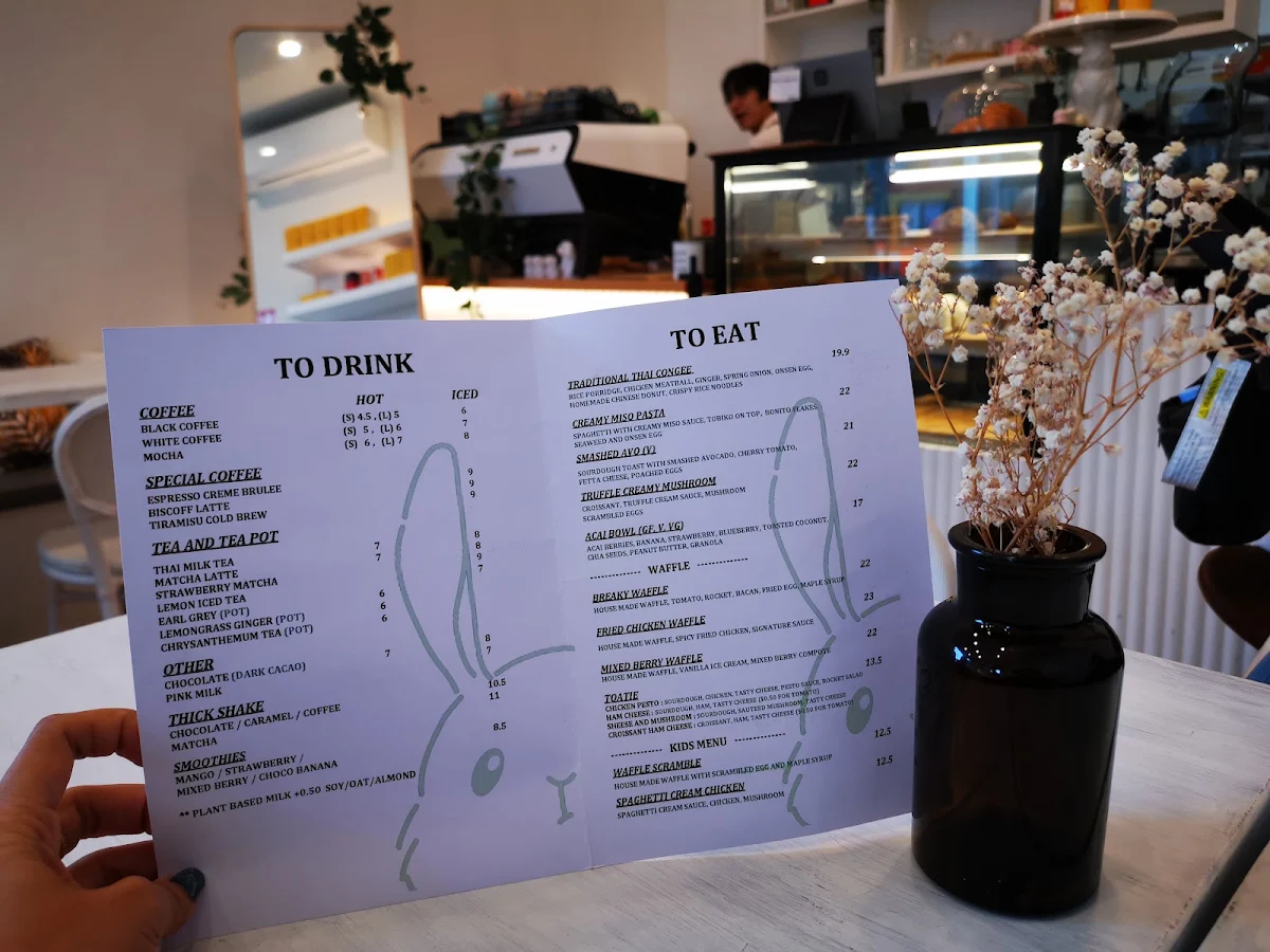 Menu, MEEYA CAFE