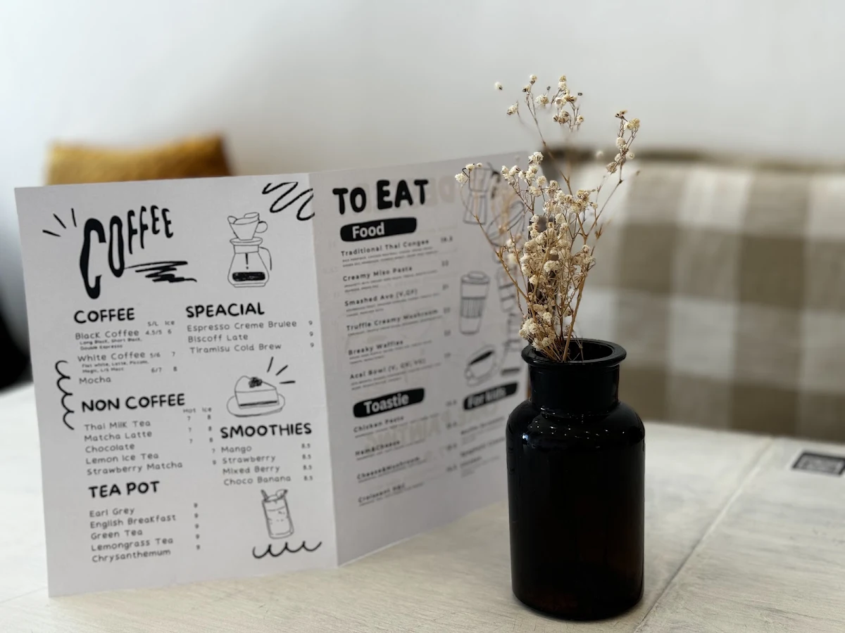 Menu, MEEYA CAFE