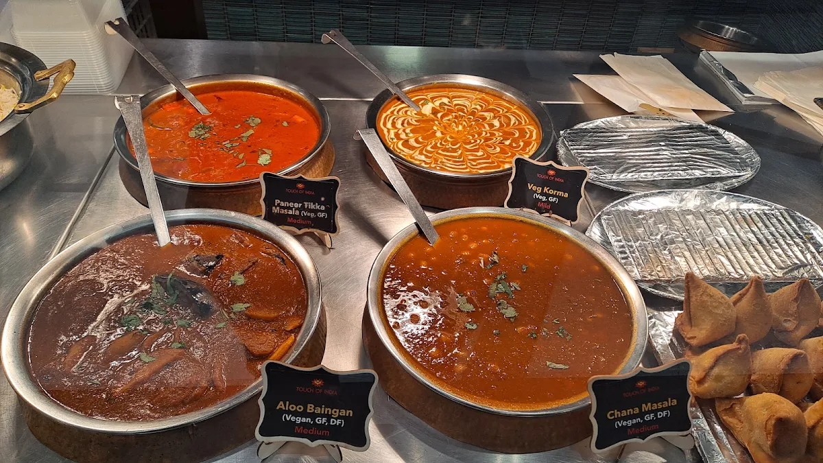 Menu, Touch of India Indooroopilly