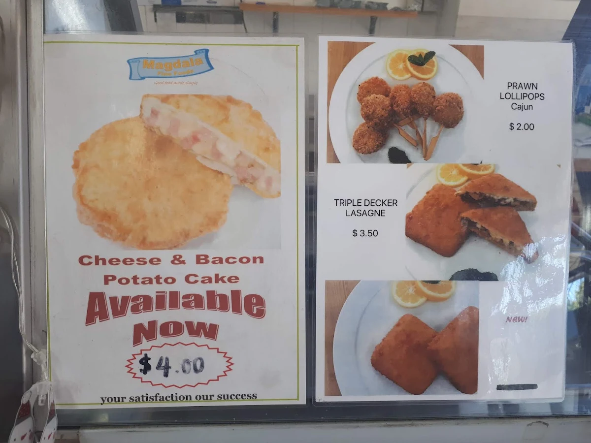 Menu, Marina Seafood