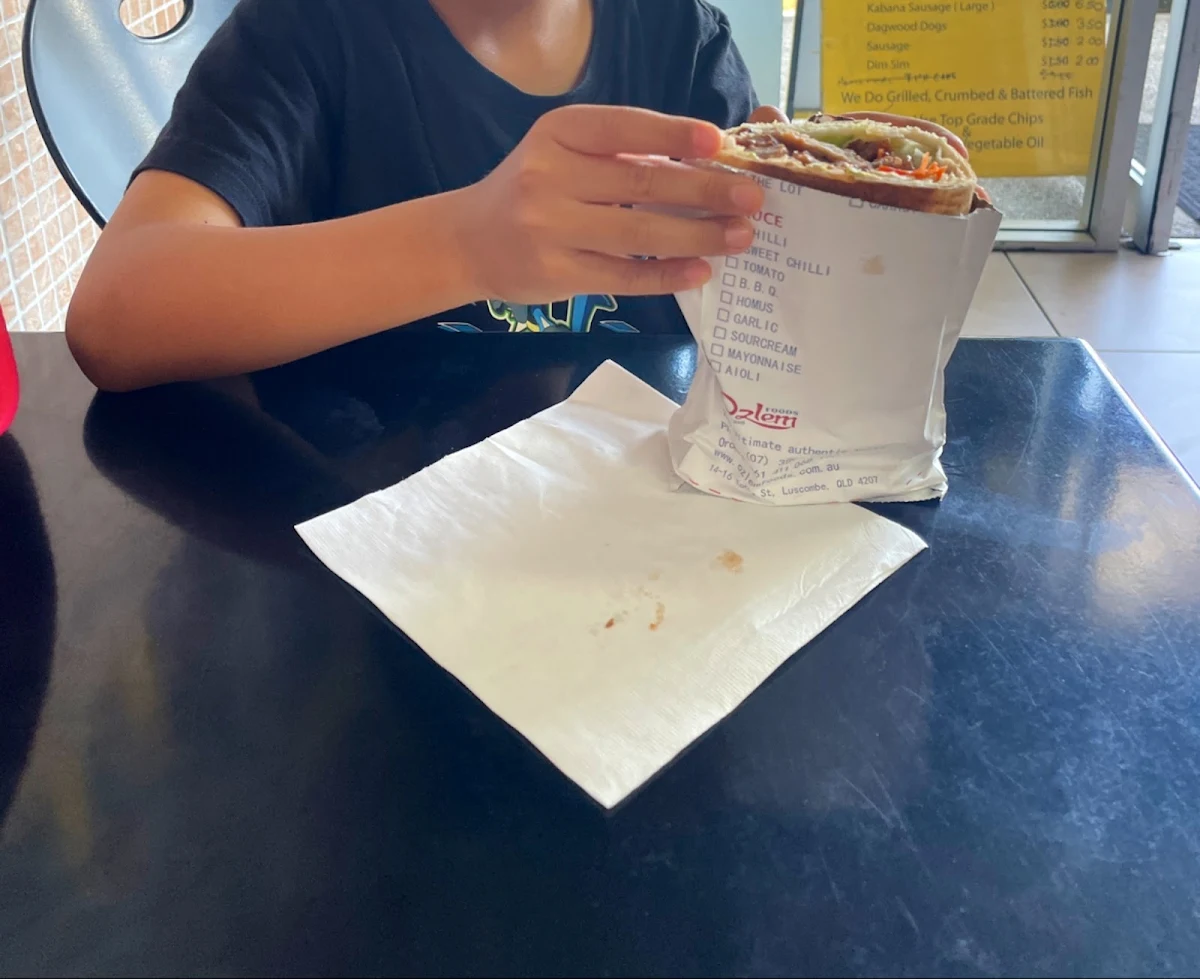 Menu, Bayside Kebab
