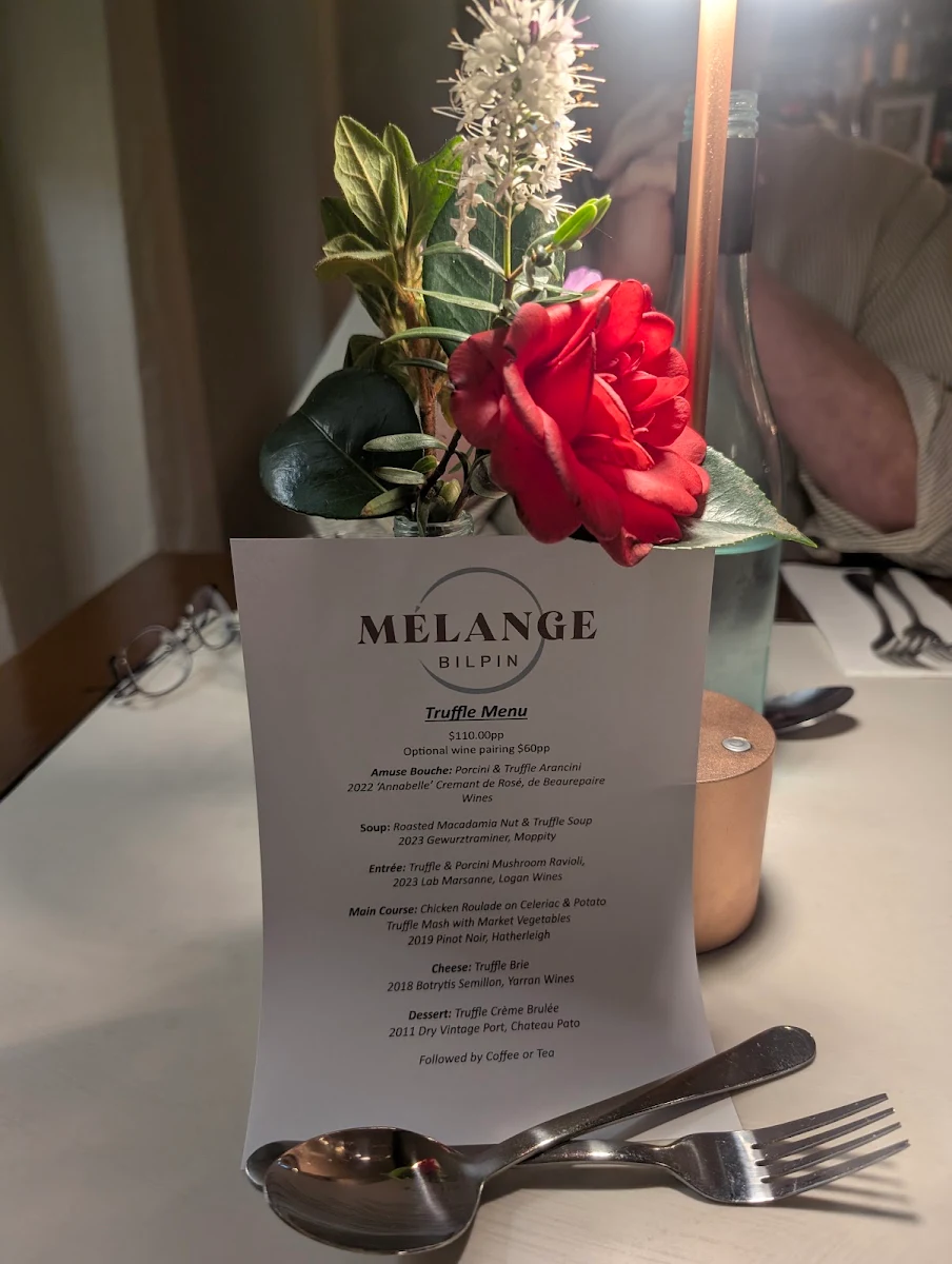 Menu, Mélange Bilpin