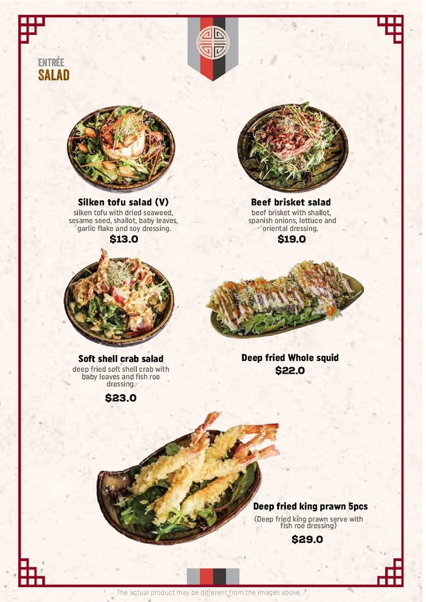 Menu, Hanok Korean Fine BBQ Woden