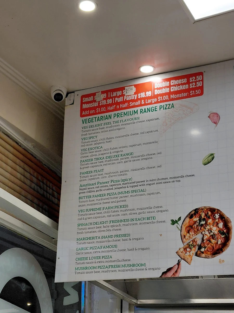 Menu, Cheesy Bite Pizza & Kebab - Nunawading