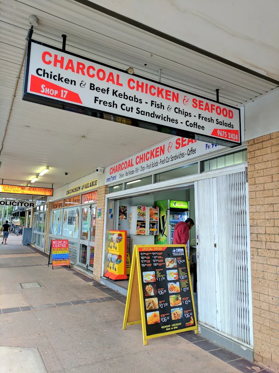 Menu, Rooty Hill Charcoal Chicken