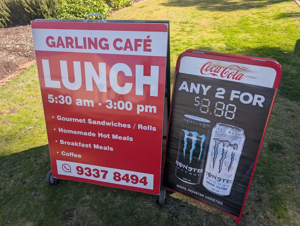 Menu, Garling Cafe & Lunch