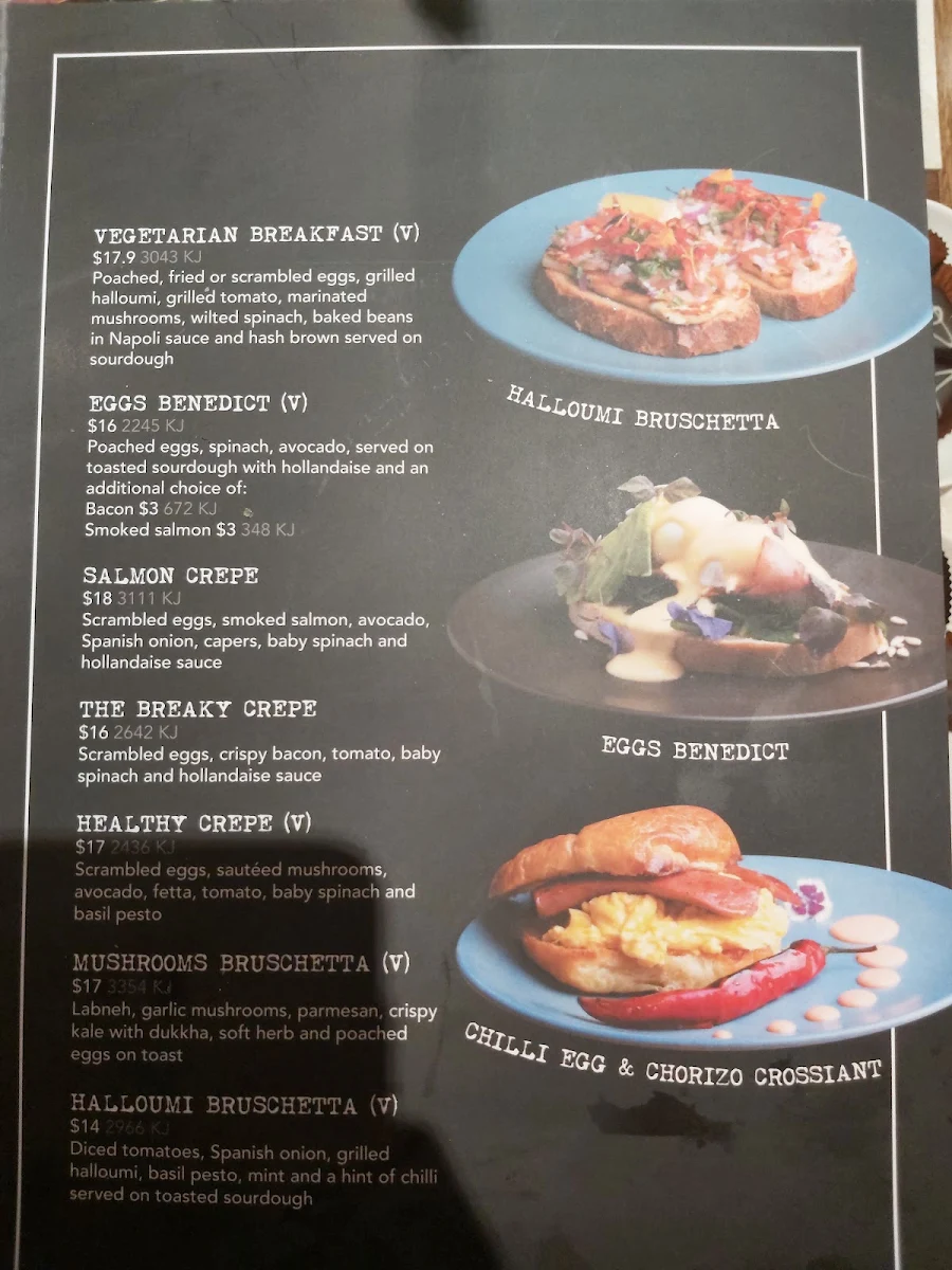 Menu, Oliver Brown