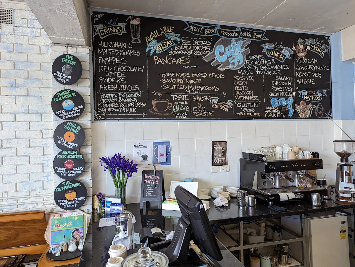 Menu, Cafe 59 on Church