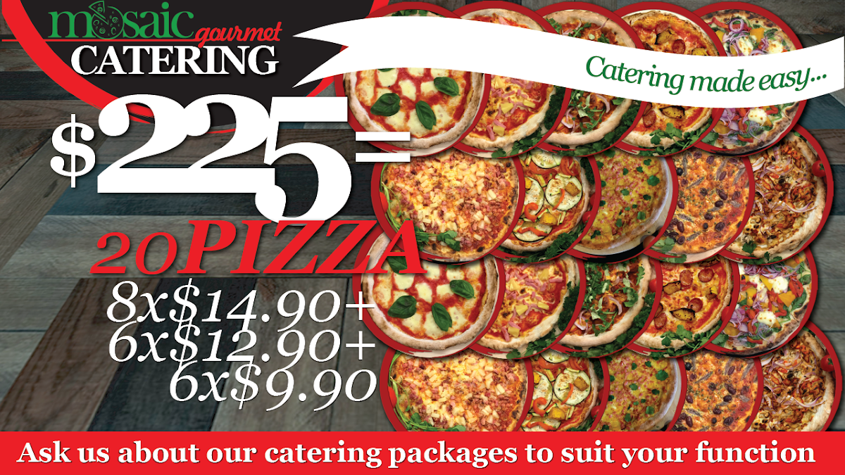 Menu, Mosaic Pizza