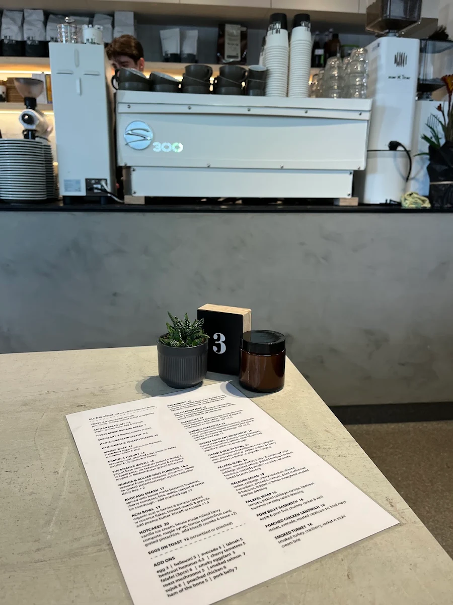 Menu, Thimble Cafe