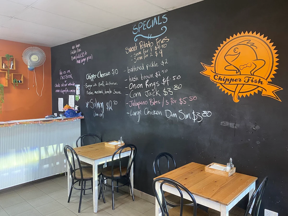 Menu, Chipper Fish Toowoomba