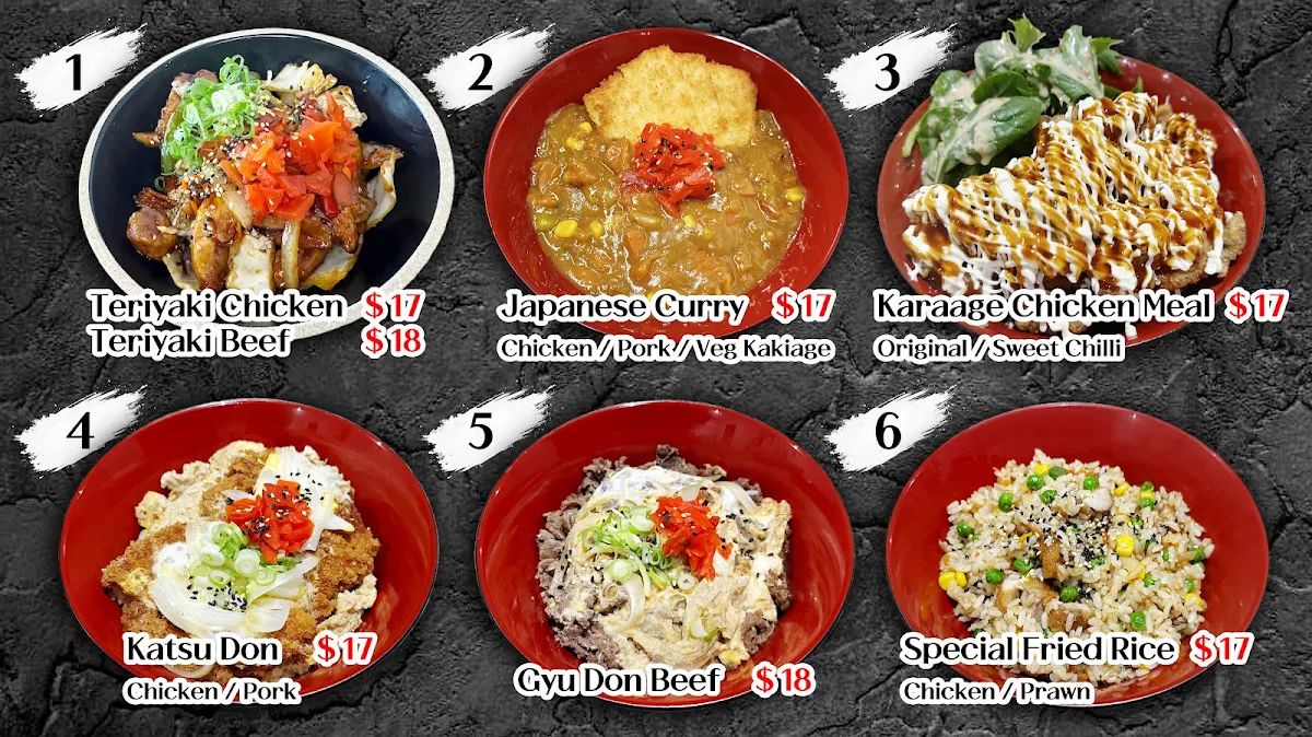 Menu, PEAK SUSHI