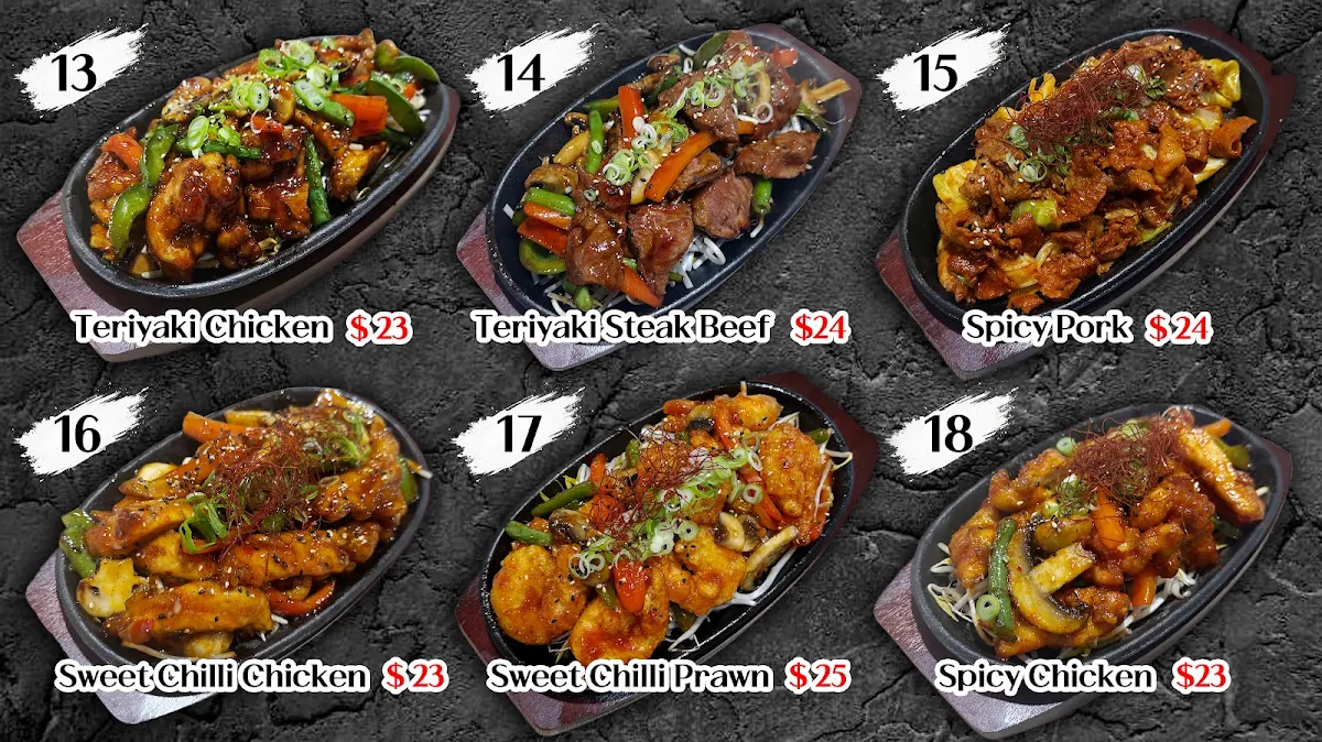 Menu, PEAK SUSHI