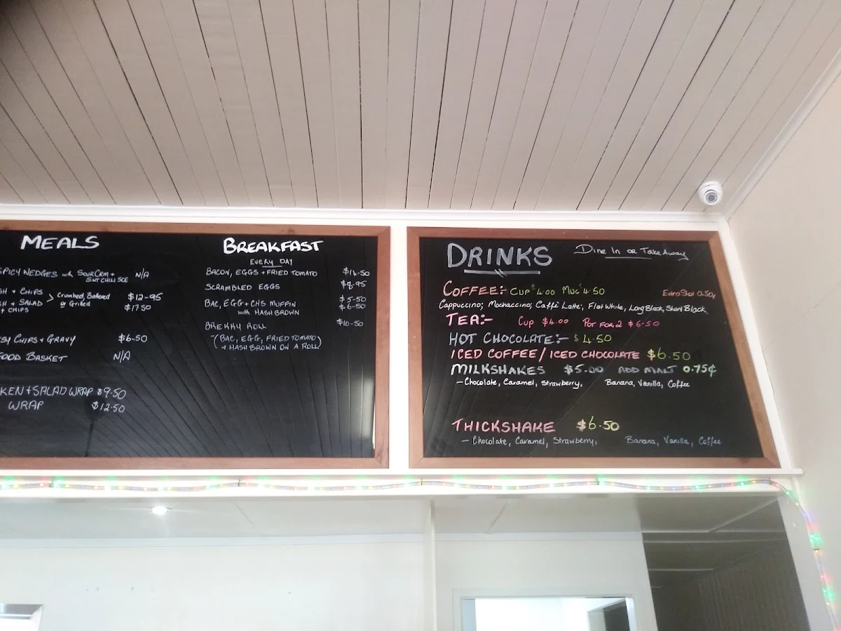 Menu, Rumours Diner