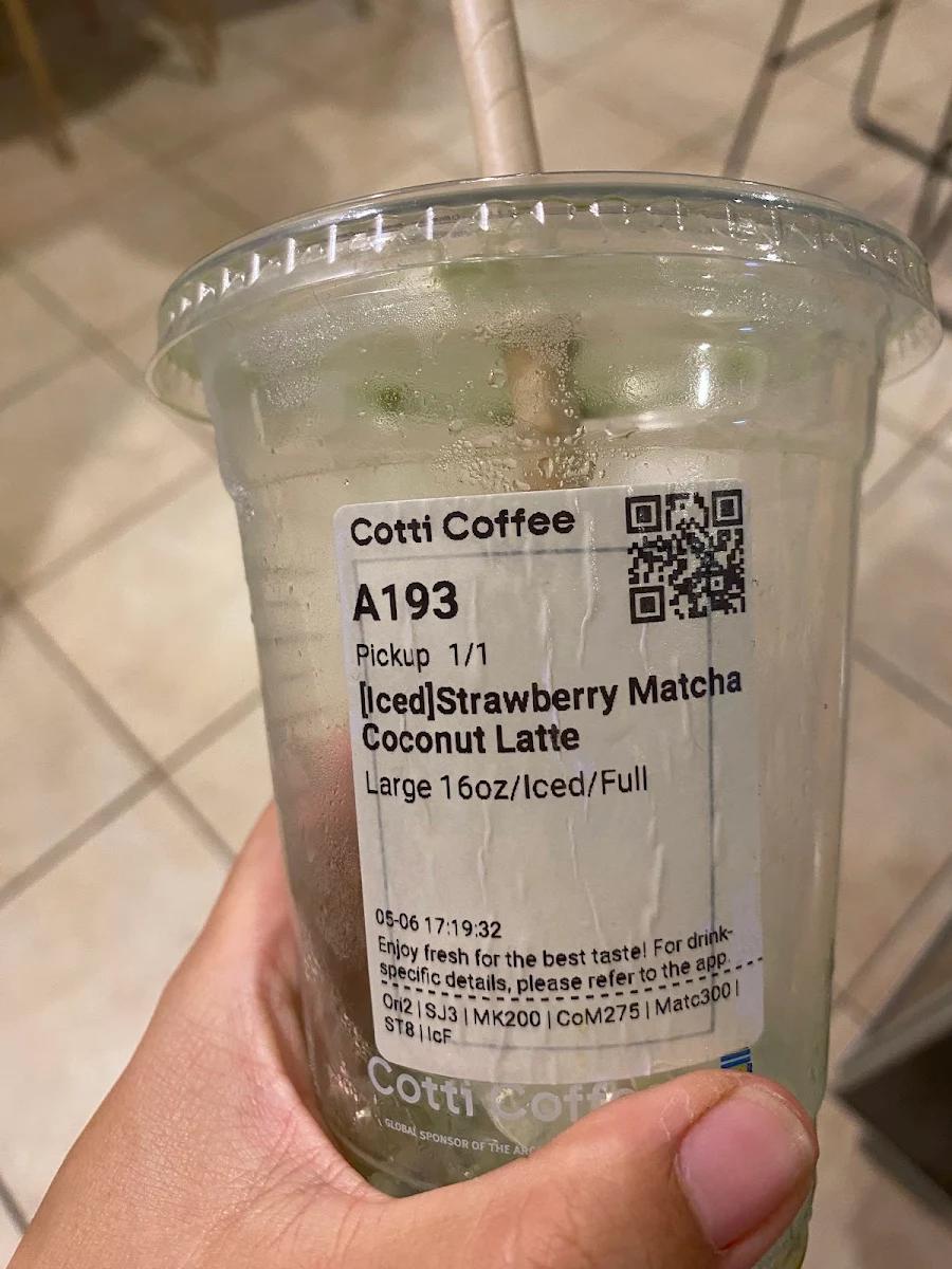 Menu, Cotti Coffee (Inala Plaza)