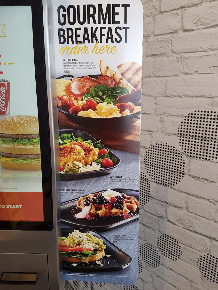 Menu, McDonald's Pimpama City
