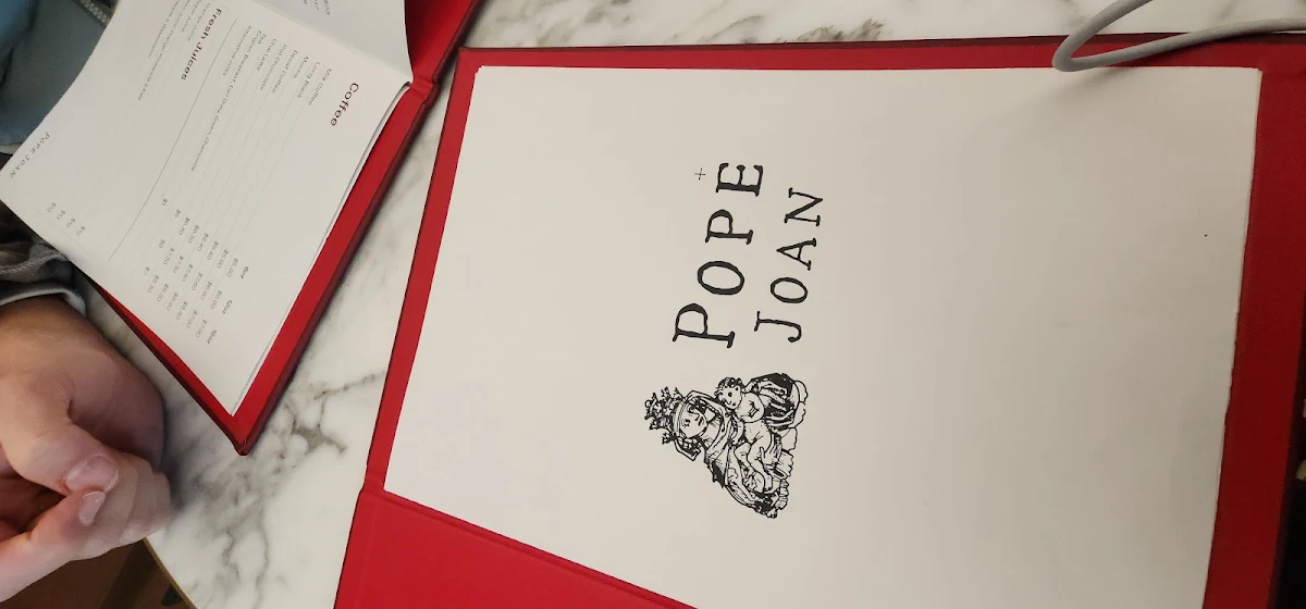 Menu, Little Lygon (Formerly Pope Joan)