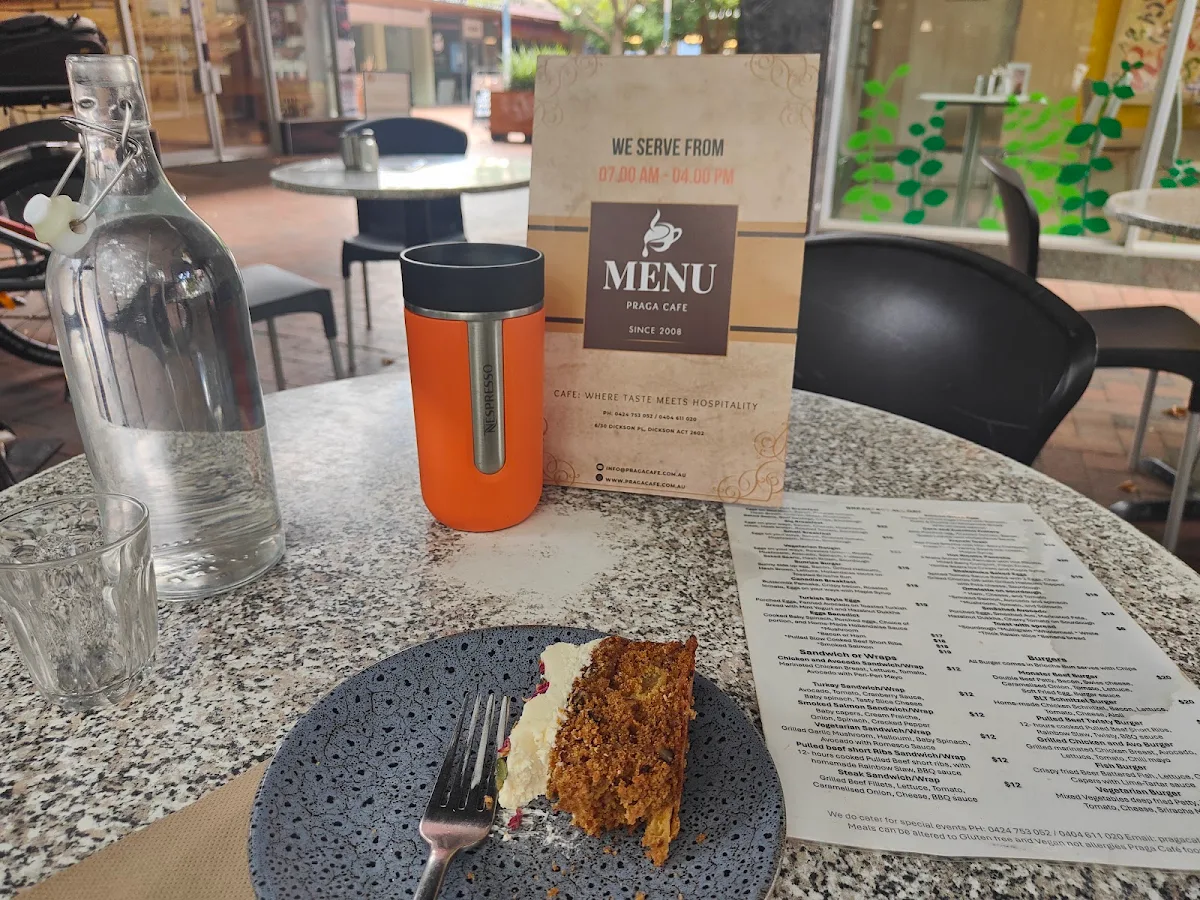 Menu, Praga Cafe