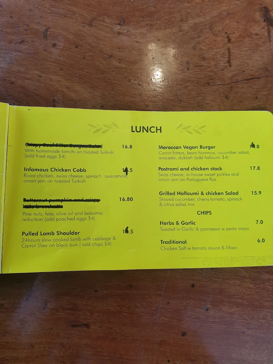 Menu, Loveon Xpress
