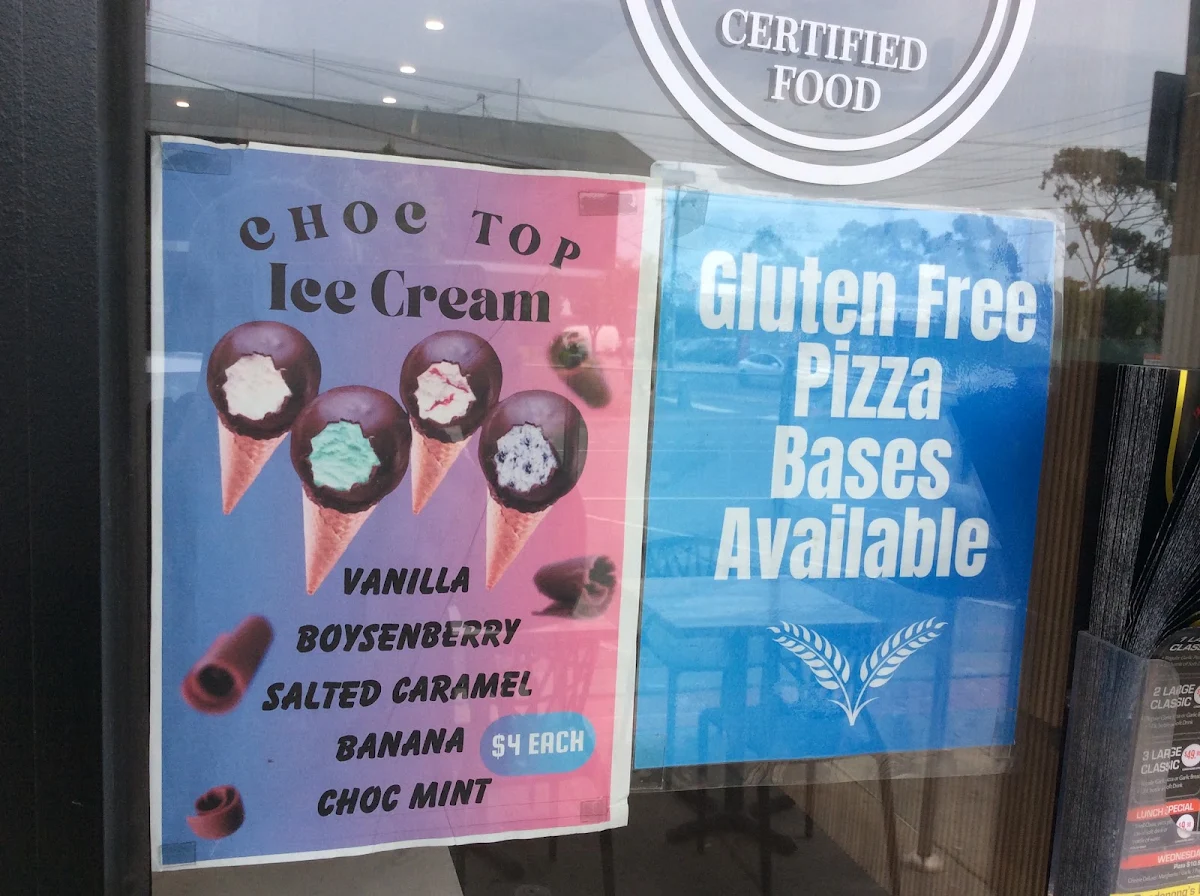Menu, Sultan Pizza