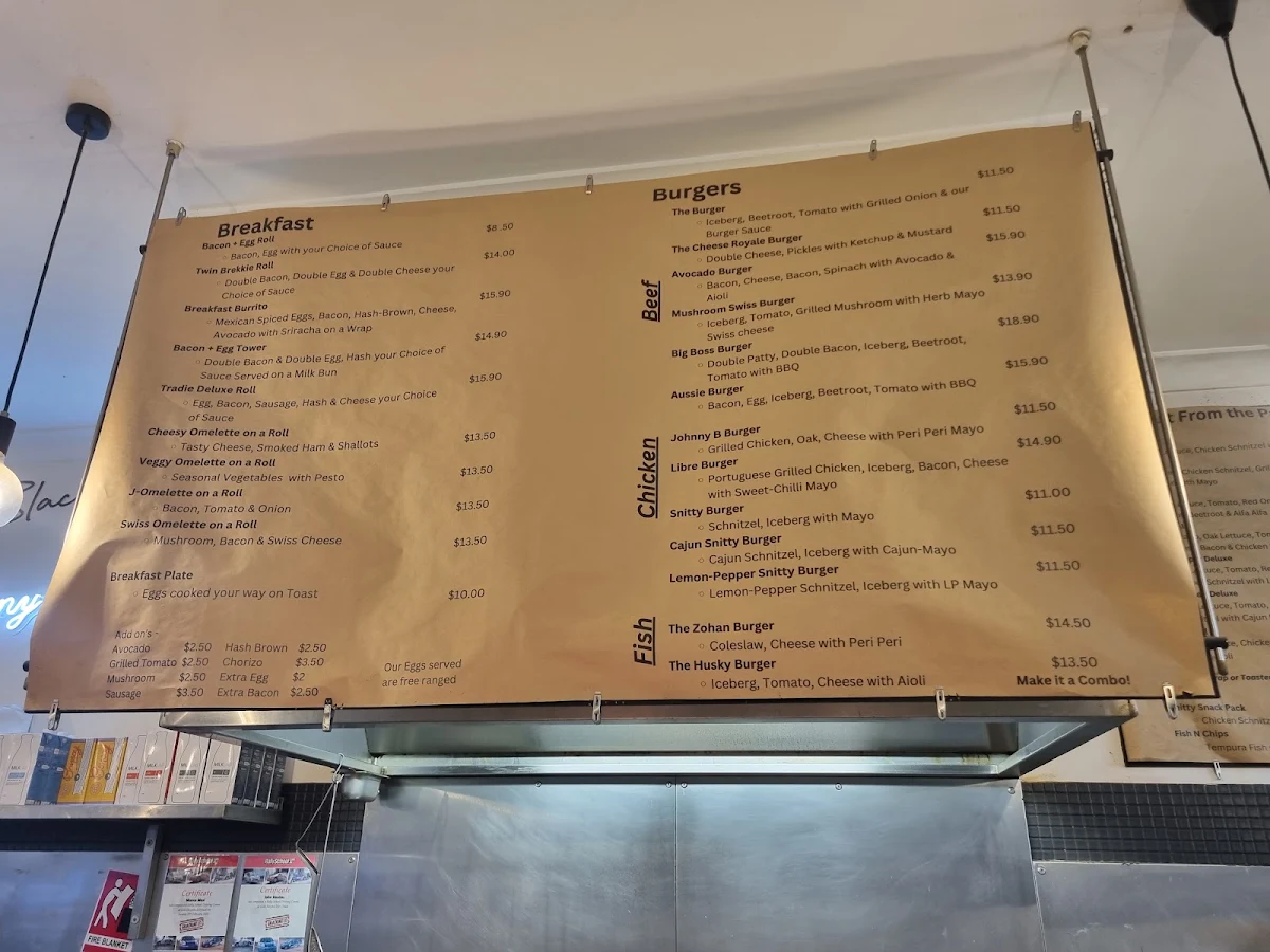 Menu, Johnny Black