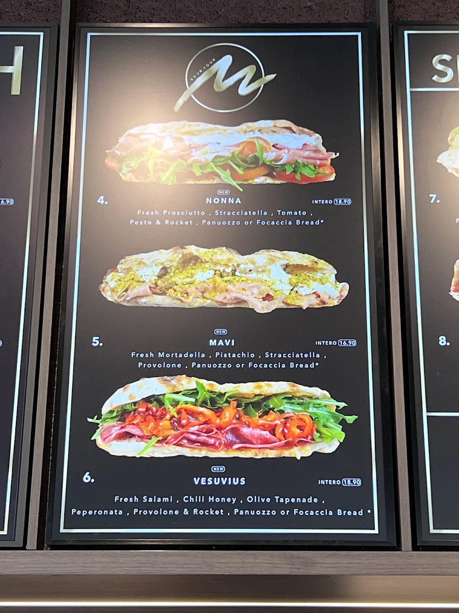 Menu, Love Your Mamma