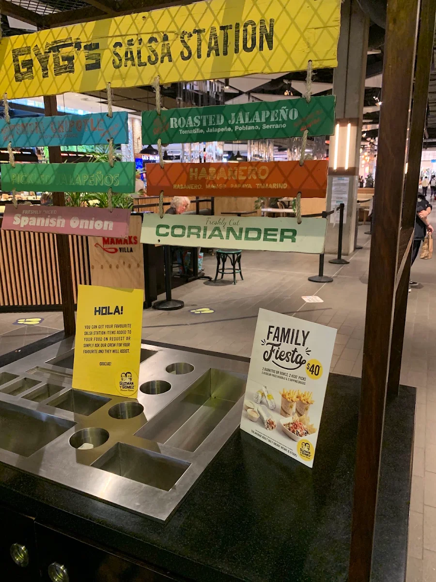 Menu, Guzman y Gomez - Broadway