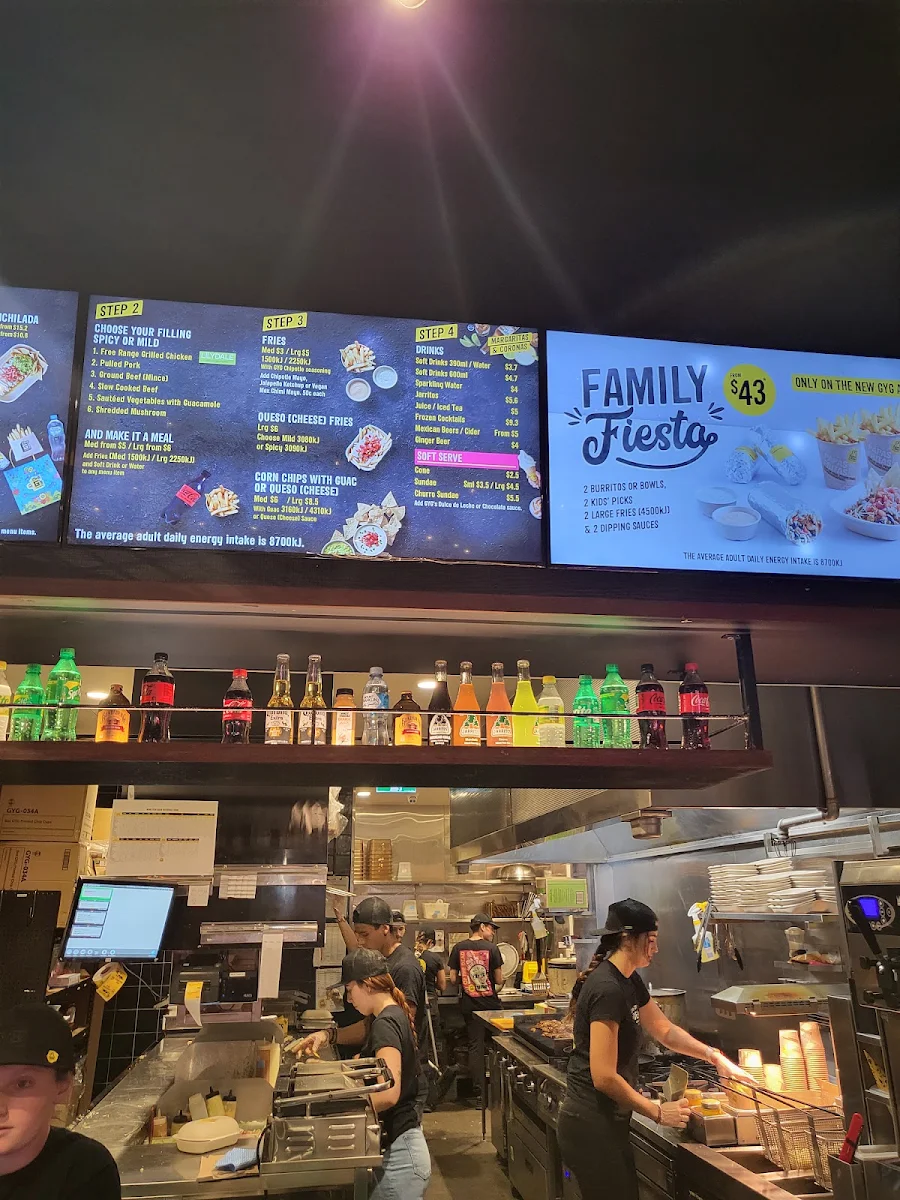 Menu, Guzman y Gomez - Broadway