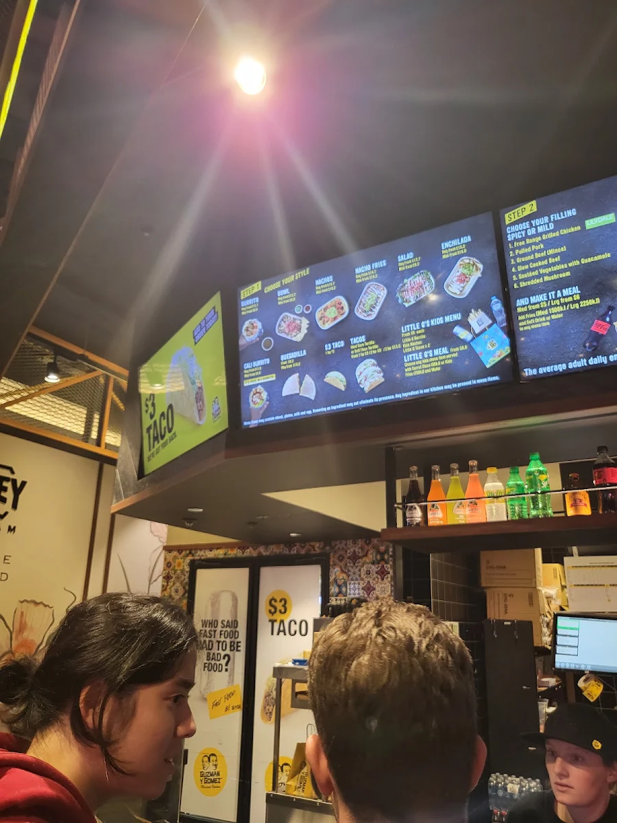 Menu, Guzman y Gomez - Broadway