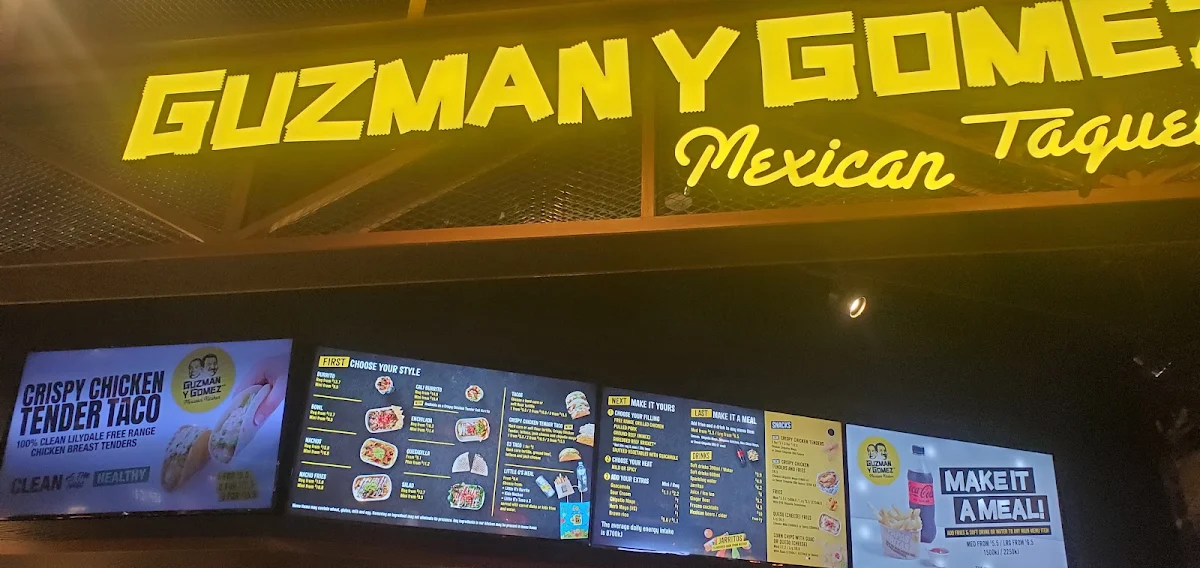 Menu, Guzman y Gomez - Broadway