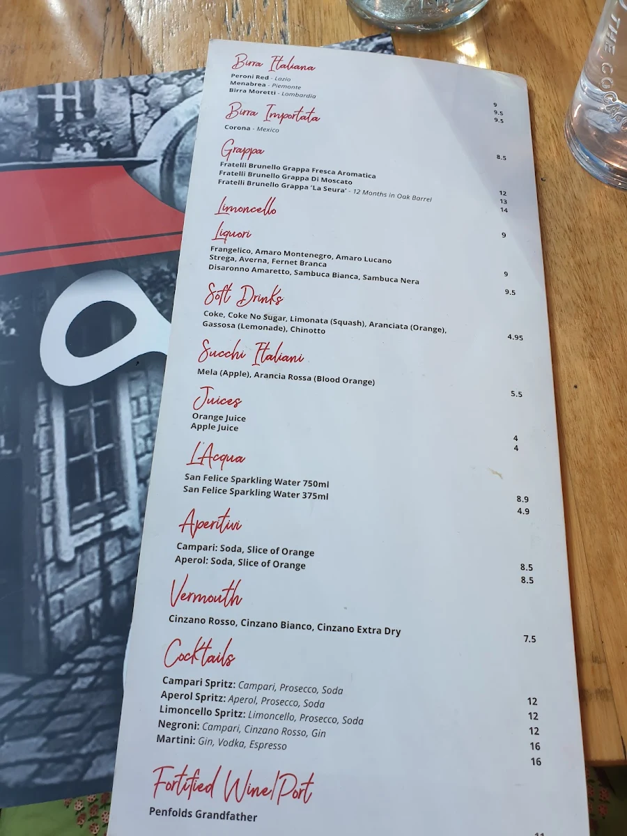 Menu, 90 Secondi